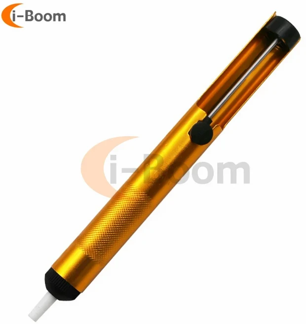 납땜 주석 제거기 알루미늄 펌프 흡입 건 빨판 진공 인두 용접 도구, 03 Gold