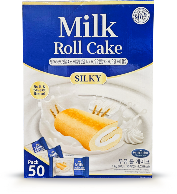 밀크롤 케이크 1kg (20g x 50입), 50개, 20g