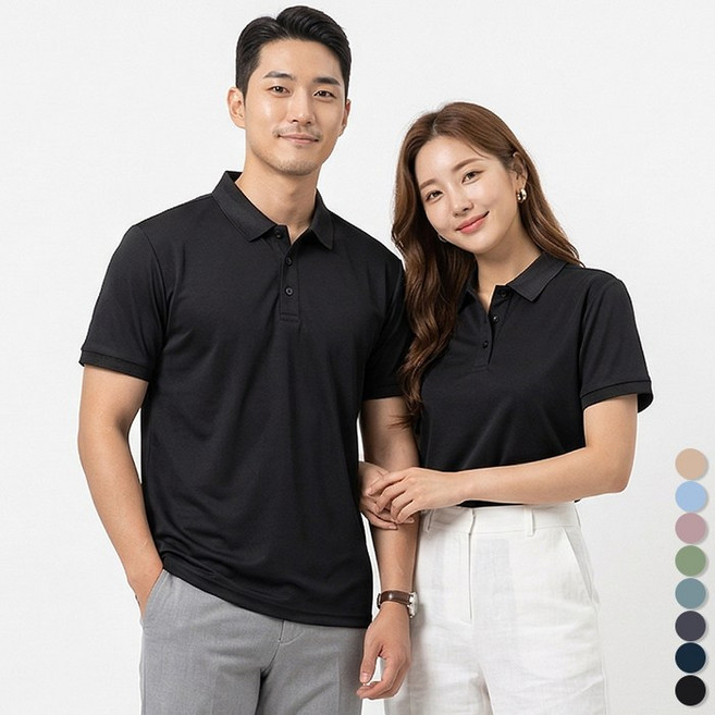 디커스텀 남녀공용 냉감 카라티셔츠 폴로티 S~4XL