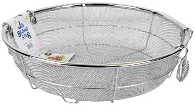 진성스타 원형 스텐 후레임양수바구니 프레임 양수 바구니 업소용, 1단, 1개
