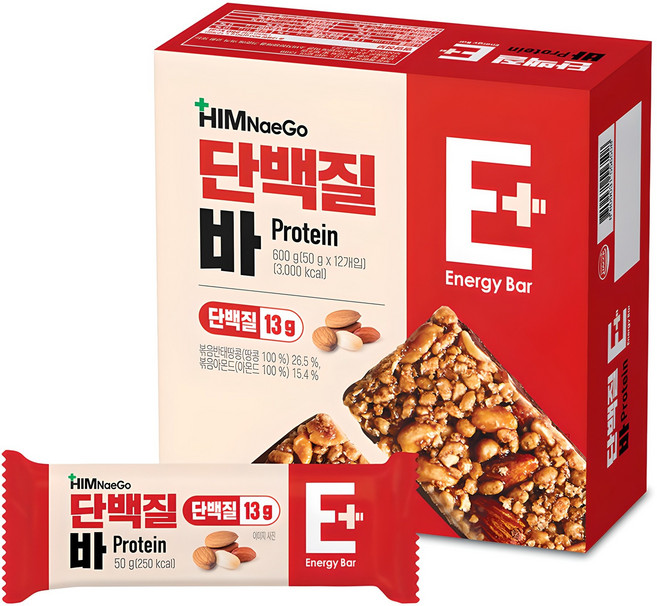힘내고 단백질바, 50g, 12개