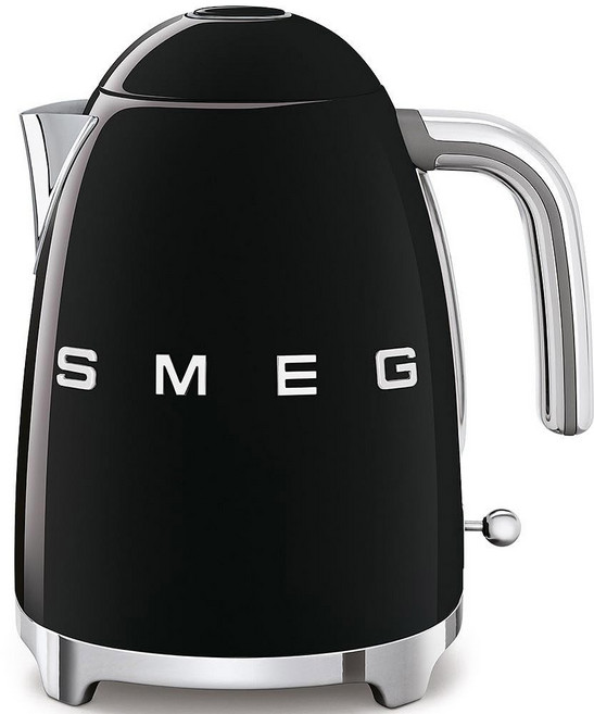 SMEG 50's 레트로 스타일 전기 주전자 자동 차단 탈착식 베이스 및 물 표시기 KLF03SSUS 광택 스테인리스 스틸 271595 7126675636, Navy Blue
