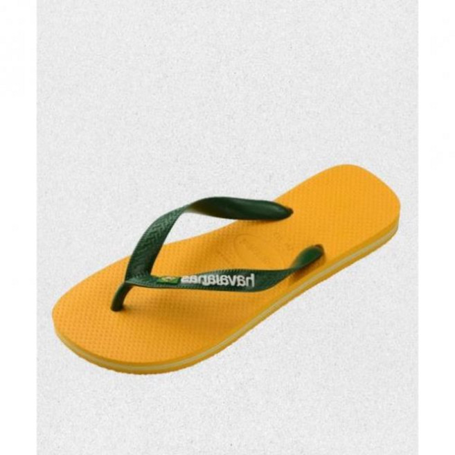 매장정품 하바이아나스 HAVAIANAS 브라질 로고 플립플랍 Pop Yellow 41108501740 1436254