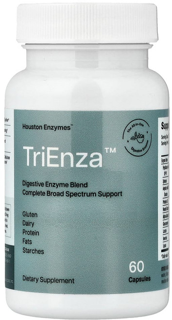 휴스톤엔자임스 TriEnza 소화 불내증용 효소 60 캡슐, 1개, 60정