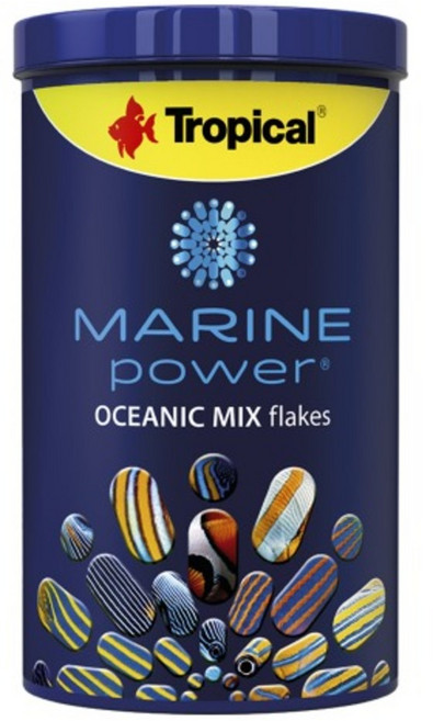 TROPICAL 마린파워 오션믹스 플레이크 1000ml 해수어 먹이붙임, 1개, 1L