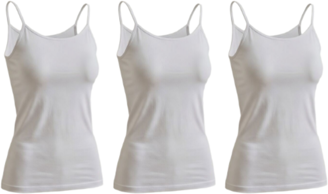 NDM [국내산] 여성 순면 끈런닝 끈나시 런닝 1장 3장