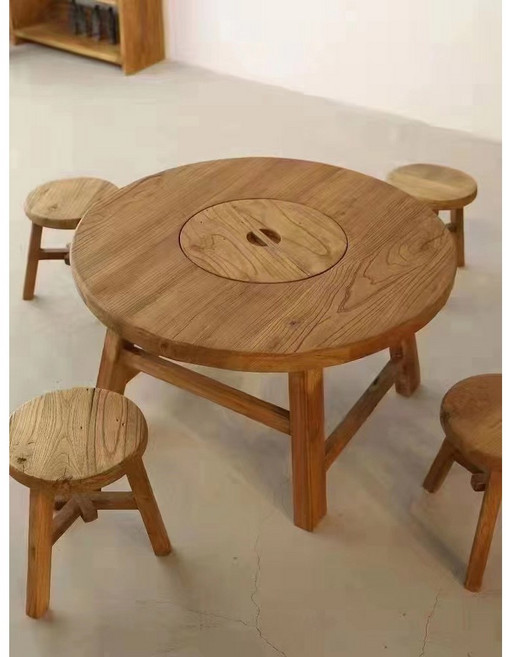 원목 빈티지 고재테이블 고재 길이 찻집 6인용 월넛 우드책상 우드테이블 145cm 고제, 로 둘러싸인 난로, 1개