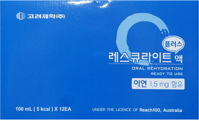 고려제약 레스큐라이트액 마시는수액 12포 1상자, 1박스, 1.2L