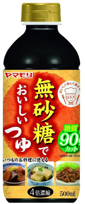 야마모리 일본 무설탕 쯔유 500ml 3병, 츠유, 3개