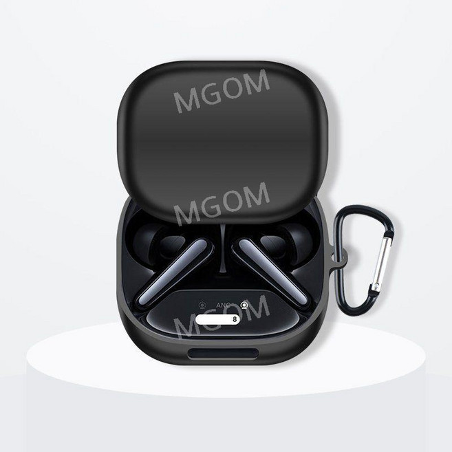 리버티4 프로 케이스 호환 Liberty4 Pro 무선 이어폰 보호 커버 사운드코어, 블랙+후크