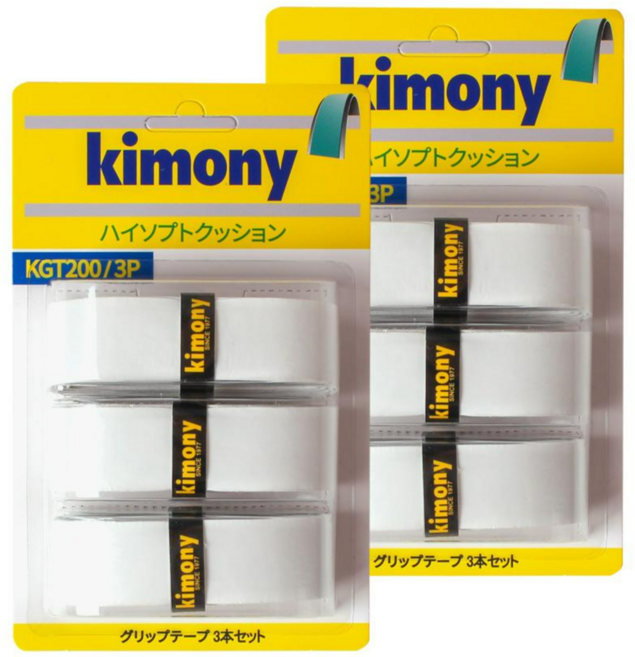 키모니 하이소프트 뉴 쿠션그립 KGT200/3P 2세트, 화이트, 6개