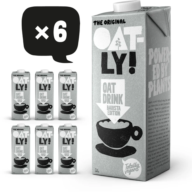 오틀리 바리스타 에디션 귀리음료, 1L, 6개 - 쿠팡
