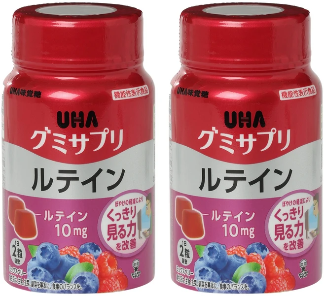 유하미카쿠토 서프리 루테인 10mg 믹스베리맛 구미, 2개, 60정 - 쿠팡