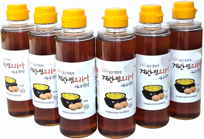 새마원 계란찜요리사 새우액젓 440g, 6개