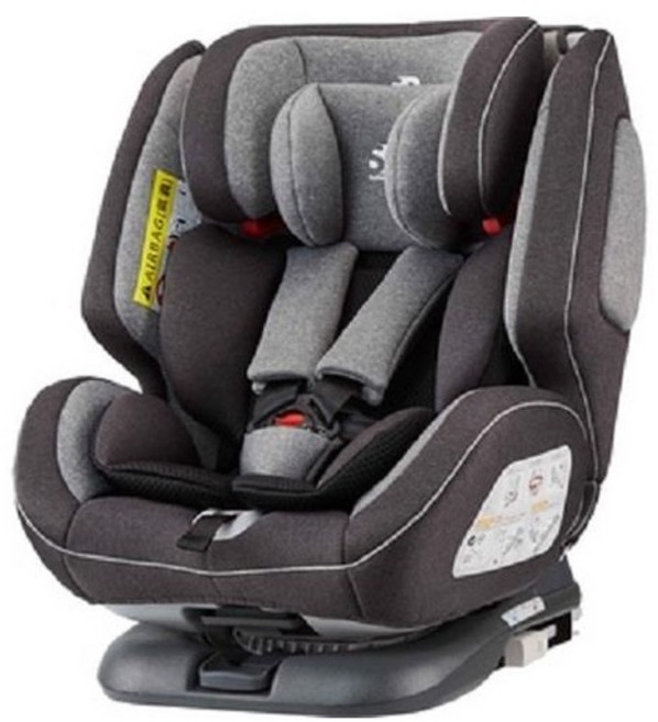 SafetyBaby 適德寶 0-12歲旋轉汽座 isofix/安全帶兩用款 通風型嬰兒安全汽座, 軍艦灰