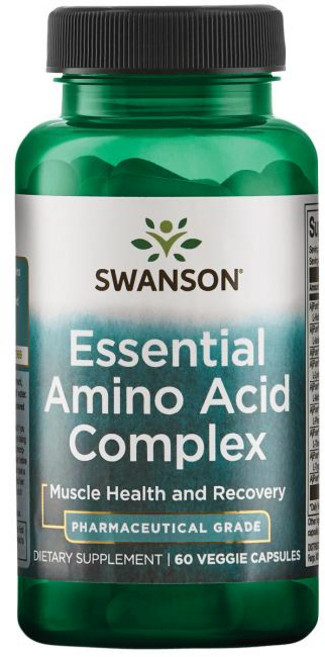 Swanson 斯旺森 必需胺基酸複合素食膠囊, 60顆, 1罐