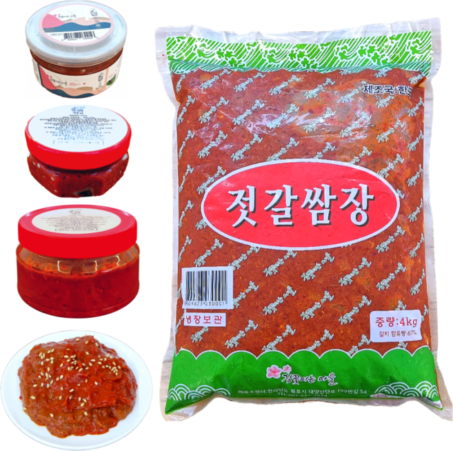 두남식품 갈치속젓 젓갈쌈장 4kg 8kg 16kg 업소용 도매 순태젓 쌈젓 제주 강경 곰소 대용량 삼겹살 목포 국내산 국산 동백찬, 1개