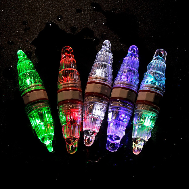 999피싱 LED 수중 집어등 전자 케미 라이트 갈치 선상 낚시 채비, 1개, 레드