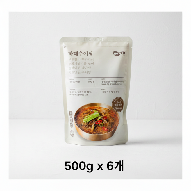 추어탕 국내산 미꾸라지 하테 남원추어탕 500g, 6개