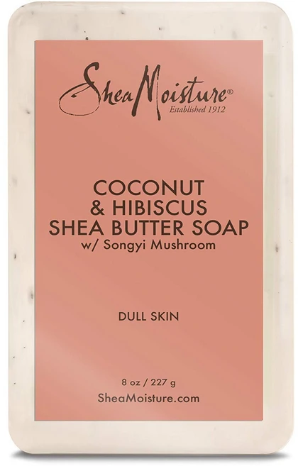 Shea Moisture 코코넛 & 히비스커스 시어 버터 솝 브라이트닝 & 토닝, 230g, 1개 - 쿠팡