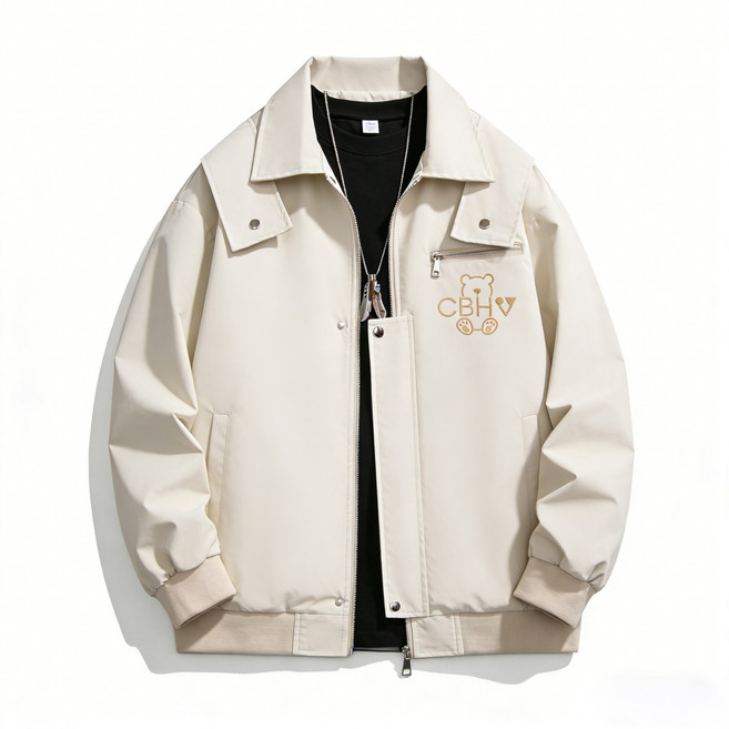 CBHV 남성 레트로 넉넉핏 자켓 방풍 캐주얼 아우터