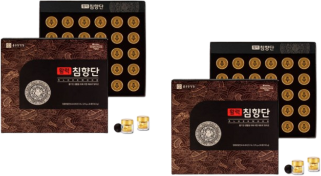 1+1 종근당건강 침향환 공진당 정품 침향 녹용단 부모님 선물세트, 113g, 2박스