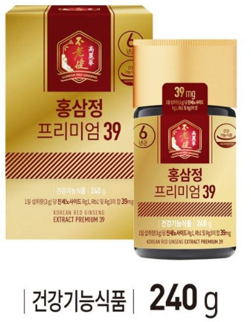 대동고려삼 홍삼정 프리미엄39 240g [원산지:상세설명에 표시], 1개, 1정