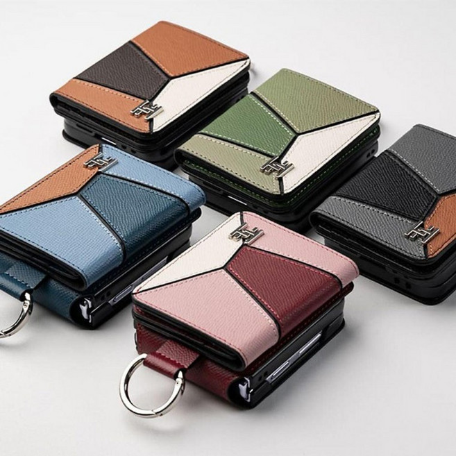 Z플립 갤럭시 다이어리 스마트폰 소가죽 케이스 휴대폰, 1개, 갤럭시Z플립7FE_베지터브라운