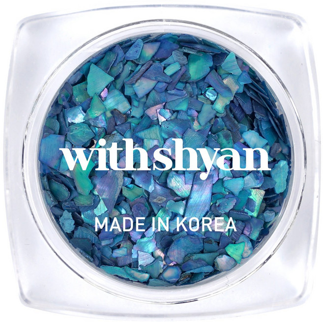 위드샨 자개 네일 글리터, 12 겨울바다, 1개