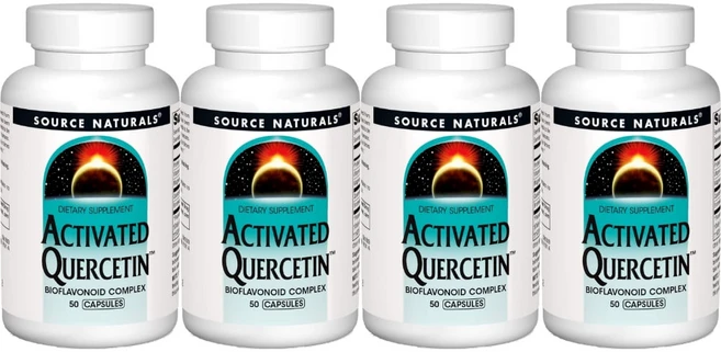 Source Naturals 소스내추럴스 어드밴스드 케르세틴 캡슐, 50정, 4개 - 쿠팡