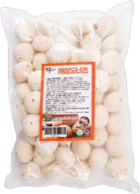 퀸즈마켓_새우식품 깨찰도너츠, 1개, 1.5kg