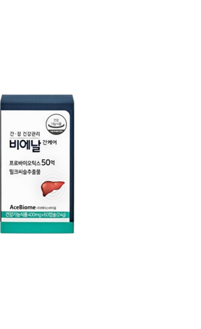 비에날 간케어 밀크씨슬 유산균 장케어 유산균+간 영양제, 60정, 1개