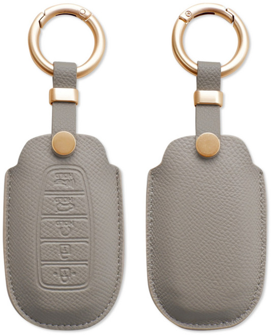 트니르 현대 호환 그랜져IG 올뉴아반떼 CN7 팰리세이드 스마트 키케이스 4버튼 5버튼 키홀더 차량용품 선물포장, 현대D타입(5버튼), 에토프그레이