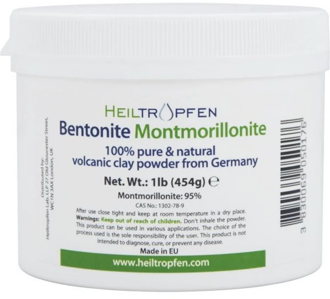 Heiltropfen 벤토나이트 몬모릴로나이트 파우더 1파운드 - 454g | 초미세 함량 95% 천연 광물 먼지 힐트롭, 1개 - 쿠팡