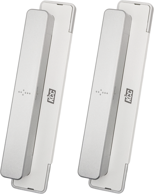 윈프로 KCC 창호 샷시 고정 손잡이, 2개, 화이트