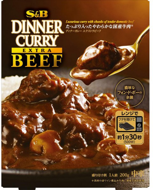 SB식품 디너카레 엑스트라 비프카레 중간매운맛 200g 일본카레 일본인스턴트카레 일본카레소스, 1개