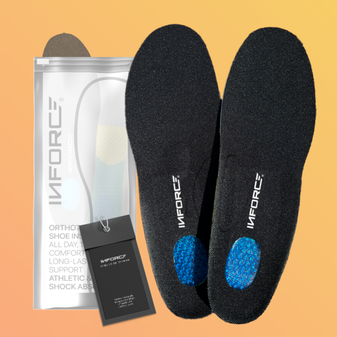 인포스 발편한 실리콘 훈련소 군인 군화 깔창, 1세트