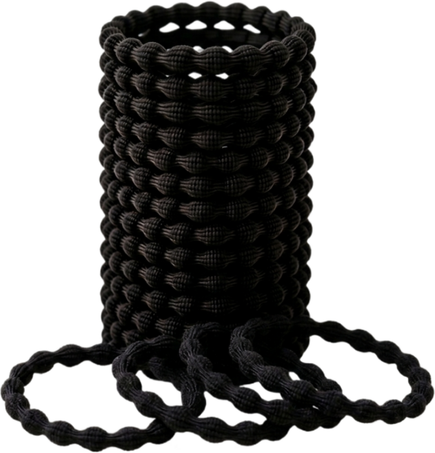 잇템박스 무매듭 고탄력 짱짱한 땅콩 머리고무줄 머리끈 20p