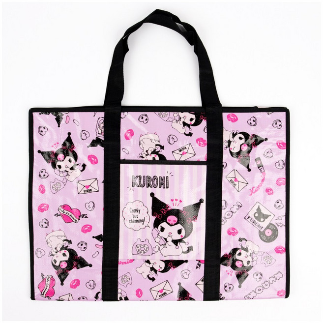 산리오 캐릭터즈 나들이 필수품 쿠로미 특대 사이즈 타포린백, 1개