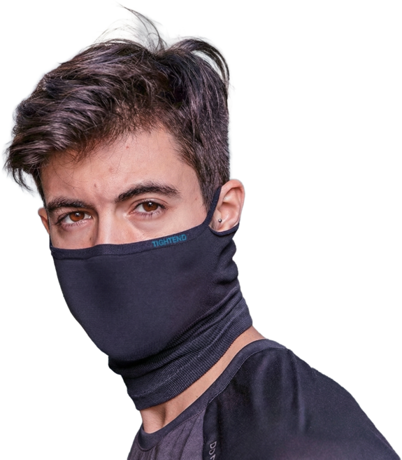 타이트엔드 스킨 스포츠 마스크 S6, 블랙, 1개