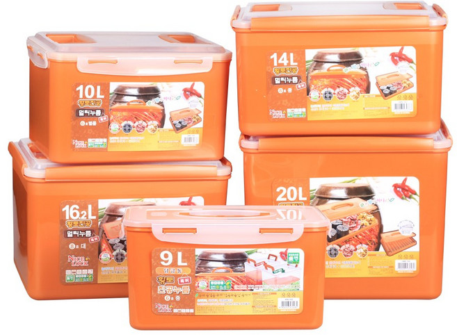 나이스락 황토 진공누름통 모음 7가지 사이즈 누름독 진공항아리, 9L, 1개