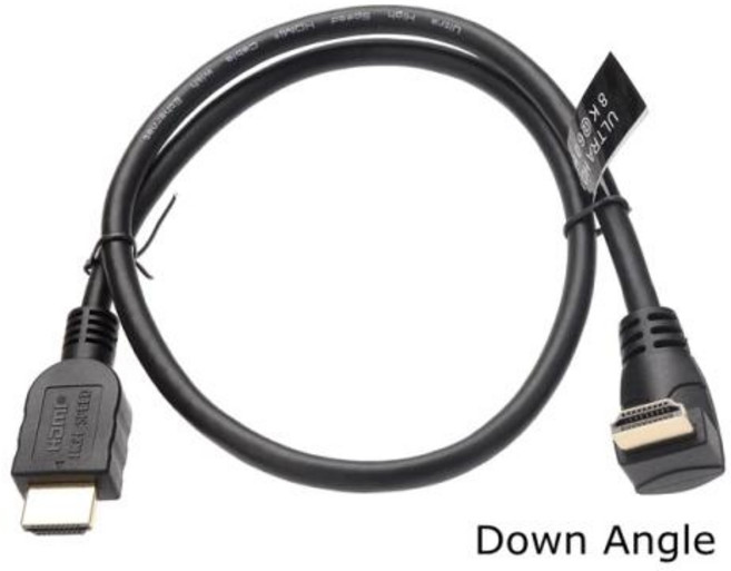 Xbox용 HDMI 호환 2.1 수-수 케이블 90 도 좌우 상하 각도 8K 60HZ UHD 울트라 HD 4K 120HZ HDR 7680X4320, [01] Down Angle, [01] 15cm, 1개
