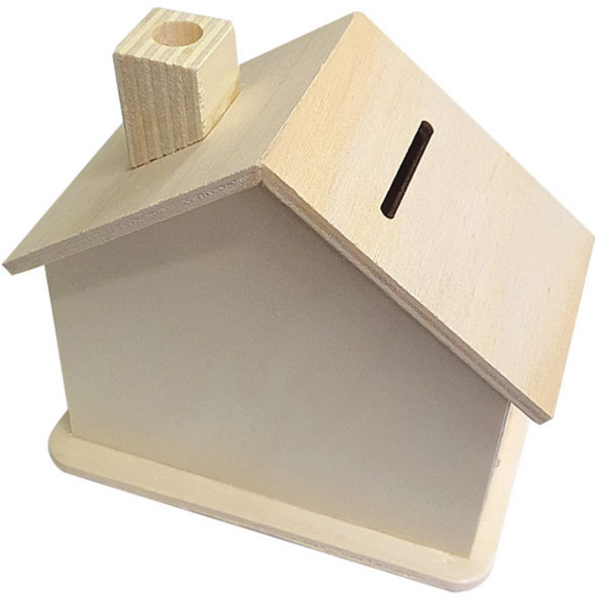 나무저금통 만들기(집), 1개