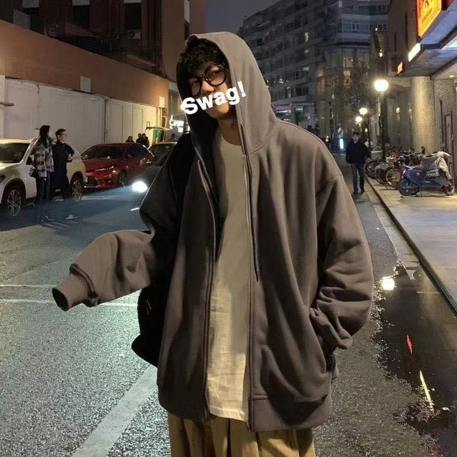 男生外套 刷毛外套 外套男生韓版 外套男冬天 保暖外套 大尺碼外套 潮男衣服 寬鬆外套 輕薄外套 加絨外套 秋冬衣服