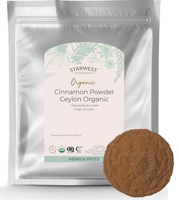 스타웨스트 보타니컬스 유기농 실론 시나몬 파우더 - 갓 갈아낸 트루 시나몬 스타웨스트 보타니컬스 유기농 실론 시나몬 파우더 - 갓 갈아낸 트루 시나몬 - 453.6g 벌크 향신료, 1개 - 쿠팡