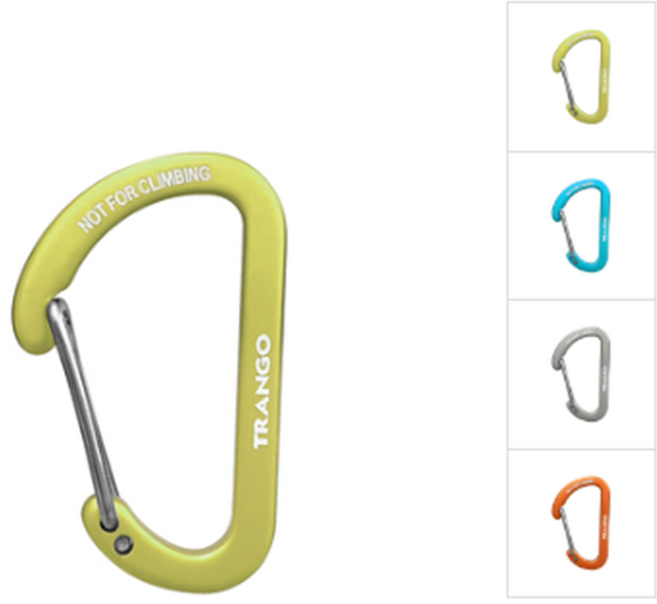 트랑고 미니 플랫 캠핑고리 미니 카라비너 캠핑 비너