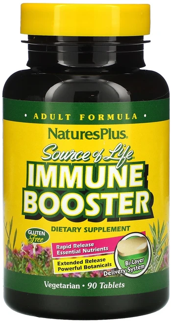 NaturesPlus Source of Life 면역 강화제 90정, NaturesPlusSourceofLife면역강화제90, 1개 - 쿠팡