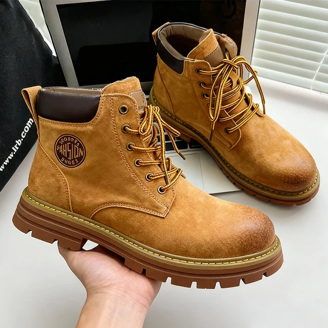 산리타이 남성용 대형 사이즈 스노우 부츠 넓고 통통한 큰 신발 필수품