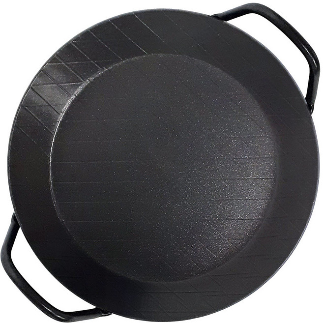 토탈하우스 TUFF 무쇠 양수팬 무쇠팬 빠에야팬 무쇠냄비 터프팬 무쇠양수팬, 1개, 24cm