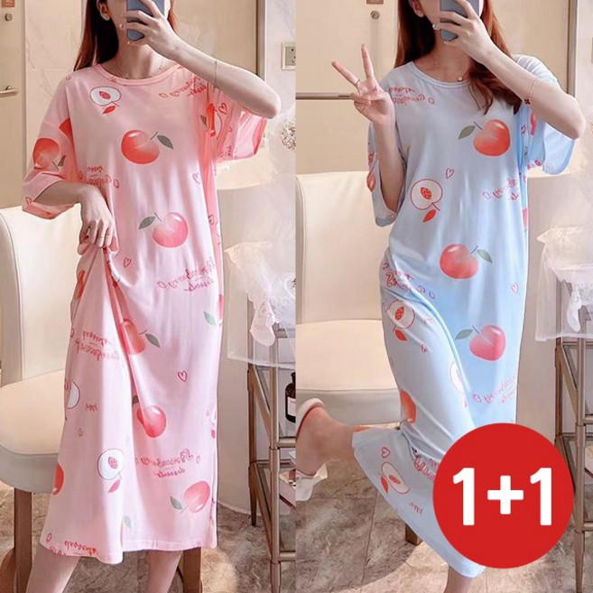 (2장) 여름 홈웨어 반팔원피스
